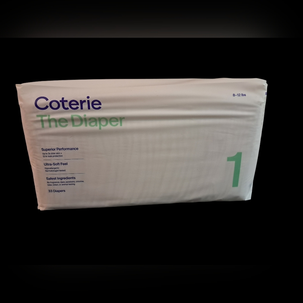 Coterie Diapers Size 1 -               3 Pkgs Available
